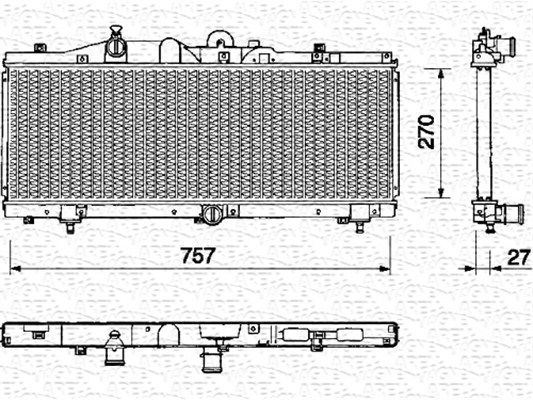 MAGNETI MARELLI Radiators, Motora dzesēšanas sistēma 350213145000